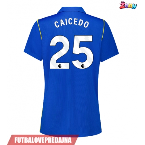 Lacne Ženy Futbalové dres Chelsea Moises Caicedo #25 2026-27 Krátky Rukáv - Domáci